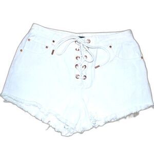 Brooklyn Karma Highrise White Shorts Size Large
